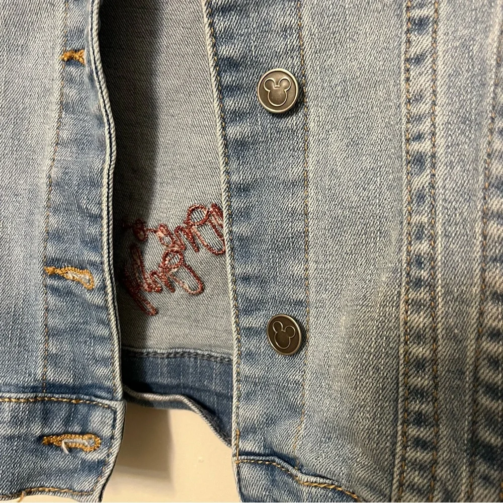 Disney Mickey Mouse‎ Denim Jacket Toddler Size 4T Blue YOUTH Disney world EUC